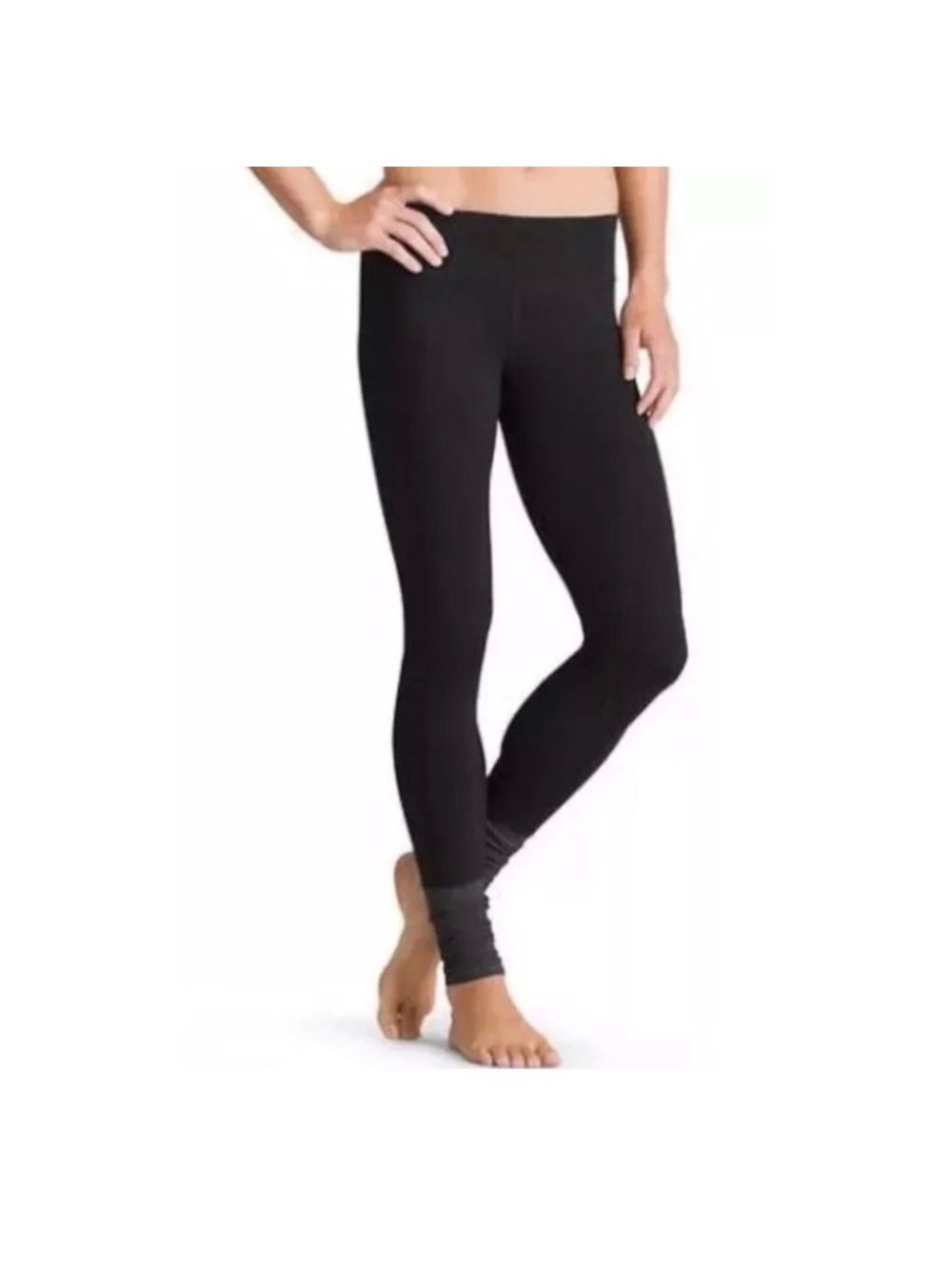 Athleta Plié Leggings Black Gray Size Small EUC